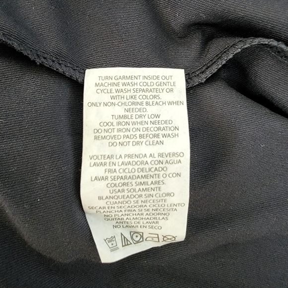 NFL Couture Black Halter Sheer Square Neck Women's  Top  Size L NWT - Picture 5 of 7